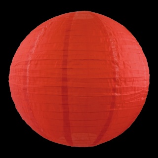 Lampion aus Nylon, für Innen- & Außenbereich     Groesse: Ø 60cm    Farbe: rot