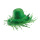 Chapeau de paille en matière naturelle     Taille: Ø 45cm, intérieur : Ø 20cm    Color: vert