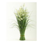 Grass bundle with lily of the valley, out of plastic...