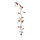Rose garland out of plastic, flexible, to hang     Size: 3m    Color: brown/red