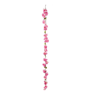 Kirschblütengirlande aus Kunststoff/Kunstseide     Groesse: 170cm    Farbe: pink