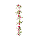 Guirlande de fleurs en soie artificielle/plastique,...