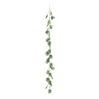 Palmblatt Girlande aus Kunststoff     Groesse: 160cm    Farbe: grün