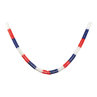 Paper garland flame retardant B1, to hang     Size: 4m, Ø 8cm    Color: red/white/blue