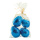 Œufs de Pâques 4 pcs en sachet, en polystyrène     Taille: 10x7,5cm, taille du sac : 20x14x7cm    Color: bleu