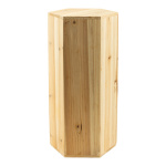 Podest 6-eckig, aus Holz     Groesse: 20x16,7x10cm, 40cm...
