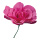 Peony rose out of foam, short stem, flexible     Size: Ø 30cm, stem: 18cm    Color: pink