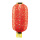 Chinese lantern out of artificial silk, with tassels, for hanging     Size: Ø 30cm, 55cm height    Color: red/gold