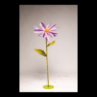 Cosmea fleur en papier, avec tige courte     Taille: Ø 60cm    Color: lila/rose