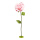 Tête de rose 3-pièces, en papier/plastique, avec tige 160cm, flexible     Taille: Ø 50cm, pied métal: Ø 25cm    Color: rose