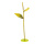 Support pour fleurs 2-pièces, en pastique, flexible     Taille: 160cm, pied métal: Ø 25cm    Color: vert