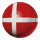 Football en plastique, imprimé des deux faces, plat     Taille: Ø 30cm    Color: rouge/blanc