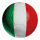 Fußball aus Kunststoff, doppelseitig bedruckt, flach     Groesse: Ø 30cm    Farbe: grün/weiß/rot     #