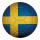Football en plastique, imprimé des deux faces, plat     Taille: Ø 30cm    Color: bleu/jaune