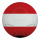 Football en plastique, imprimé des deux faces, plat     Taille: Ø 50cm    Color: rouge/blanc