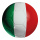 Football en plastique, imprimé des deux faces, plat     Taille: Ø 50cm    Color: vert/blanc/rouge