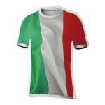 Football shirt out of plastic, double-sided printed, flat...