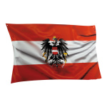 Flagge Österreich mit Adler aus Kunststoff,...