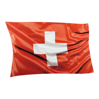 Flag out of plastic, double-sided printed, flat     Size: 58x40cm    Color: red/white