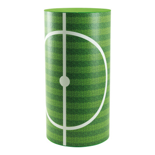 Fußballrasen Podest aus Styropor, rund     Groesse: 60x30cm    Farbe: grün/weiß     #