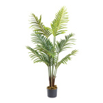 Palmier en pot 9 feuilles, en plastique     Taille:...