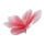 Blütenkopf aus Papier, mit kurzem Stiel, biegsam     Groesse: Ø 60cm, Stiel: 5cm    Farbe: pink/weiß