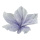 Blütenkopf aus Papier, mit kurzem Stiel, biegsam     Groesse: Ø 60cm, Stiel: 5cm    Farbe: flieder/weiß