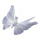 Butterfly with clip out of paper, flexible     Size: 30cm    Color: lilac/white