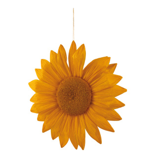 Flower out of paper with hanger     Size: 60cm    Color: orange/white