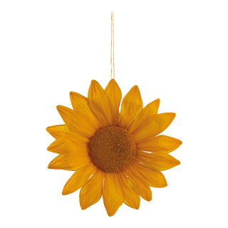 Flower out of paper with hanger     Size: 30cm    Color: orange/white