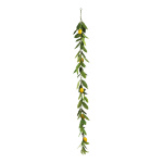 Lemon garland with 8 lemons, out of plastic, 69 leaves,...