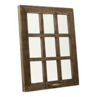 Fenêtre en bois      Taille: 50x40cm    Color: brun
