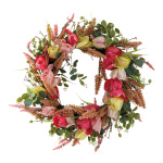 Flower wreath out of plastic/artificial silk/wooden...