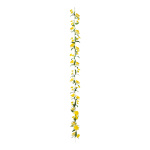 Daffodil garland out of artificial silk/plastic, to hang...