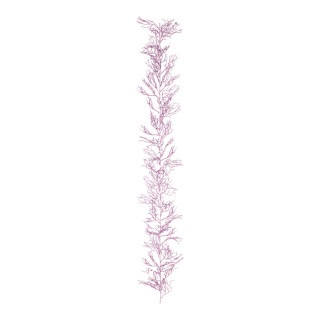 Korallengirlande, Kunststoff mit Glitter, Ø 20cm, 180cm, Farbe: lila