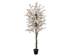 EUROPALMS Cherry tree with 3 trunks, artificial plant,...