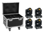 EUROLITE Set 4x LED TMH-17 Spot + Case with wheels