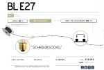 BL-E27-50 Gummikabel mit 50 Lampenfassungen/ohne...