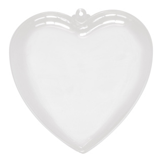Herz Kunststoff, 2 Hälften, zum Befüllen     Groesse: Ø 14cm - Farbe: klar #