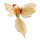 Colibri avec clip Styrofoam, plumes     Taille: 18x20cm    Color: orange