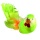 Budgerigar with clip  - Material: styrofoam feathers - Color: green - Size:  X 5x26cm