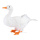 Goose, standing styrofoam with feathers     Size: 27x34cm    Color: white
