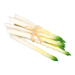 Asparagus 8pcs./bunch, plastic 20cm Color: white/green