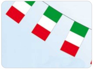Fahnenkette Italien 14 Fahnen, 24 x 12cm x 4m