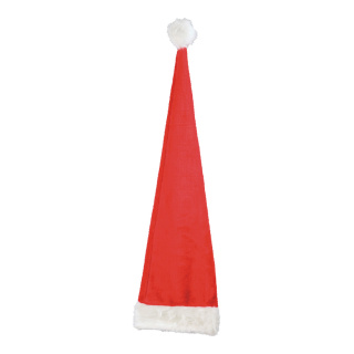 Weihnachtsmannmütze Plüsch Größe:110cm,  Farbe: rot/weiß