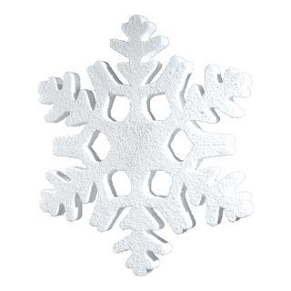 Schneeflocke Styrofoam     Groesse:100x84cm    Farbe:weiß