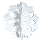 Flocon de neige 3D 2 parties assemblable styrofoam Color:...