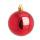 Boule de Noël rouge 12pcs./blister brillant plastique Color: rouge Size: Ø 6cm