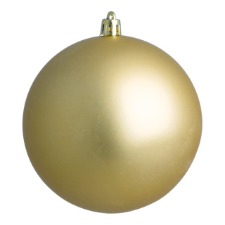 Weihnachtskugel-Kunststoff  12 St./Blister Größe:Ø 6cm,  Farbe: gold matt