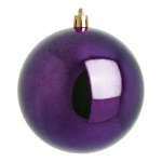 Boule de Noël violet  brillant plastique Color:...